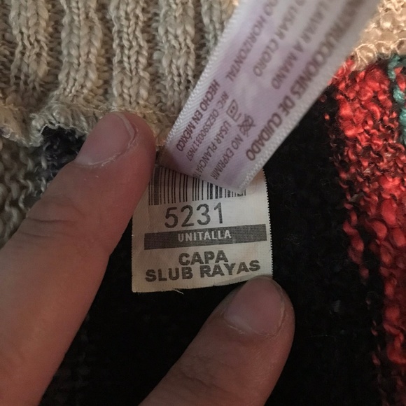 ❌SOLD❌ Striped Fringe Open Cardigan - Picture 4 of 6